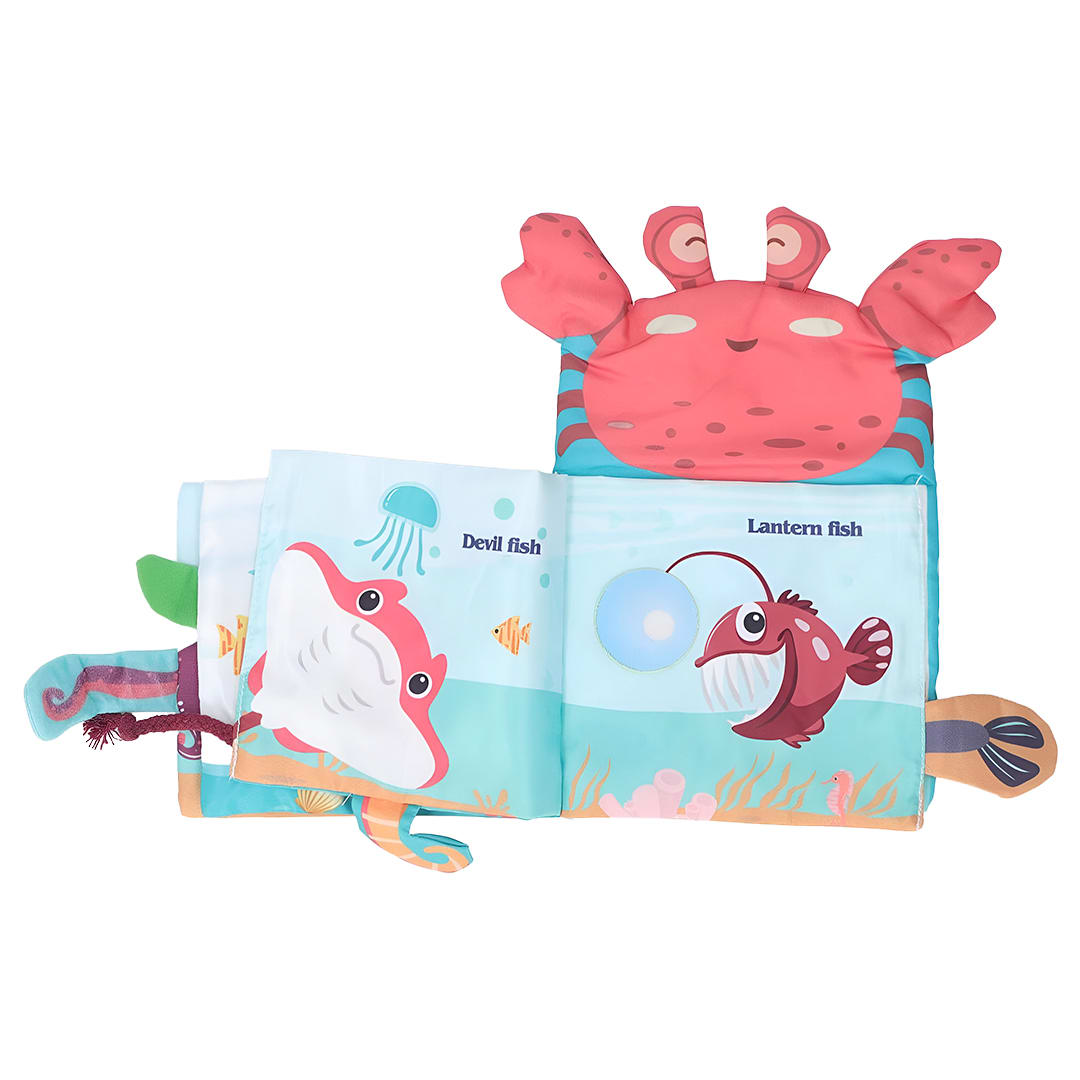 Libro títere con texturas océano 0