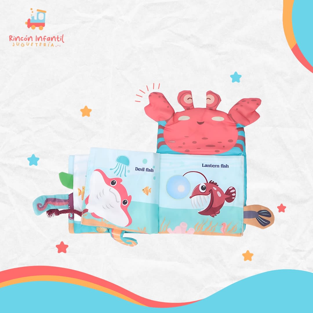 Libro títere con texturas océano2