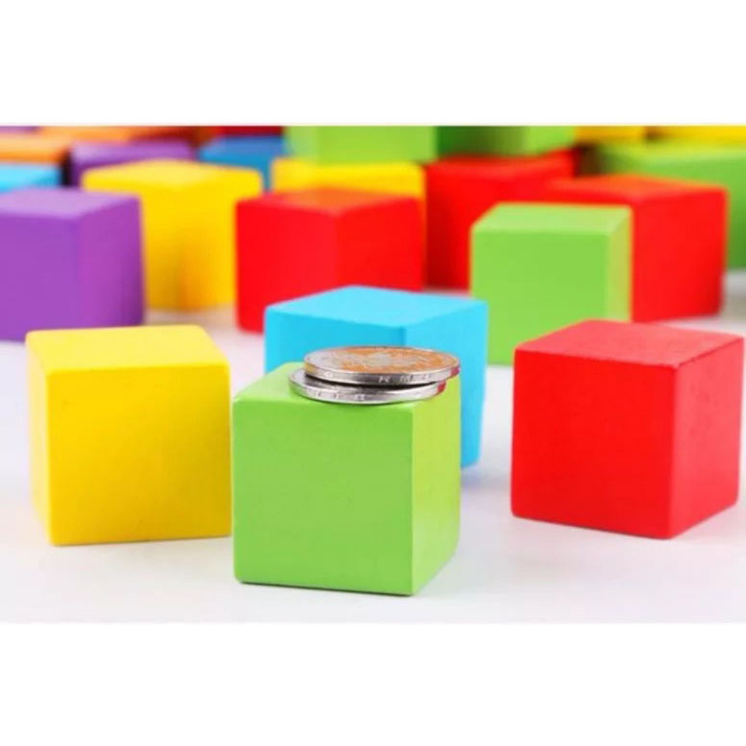 100 cubos de madera6
