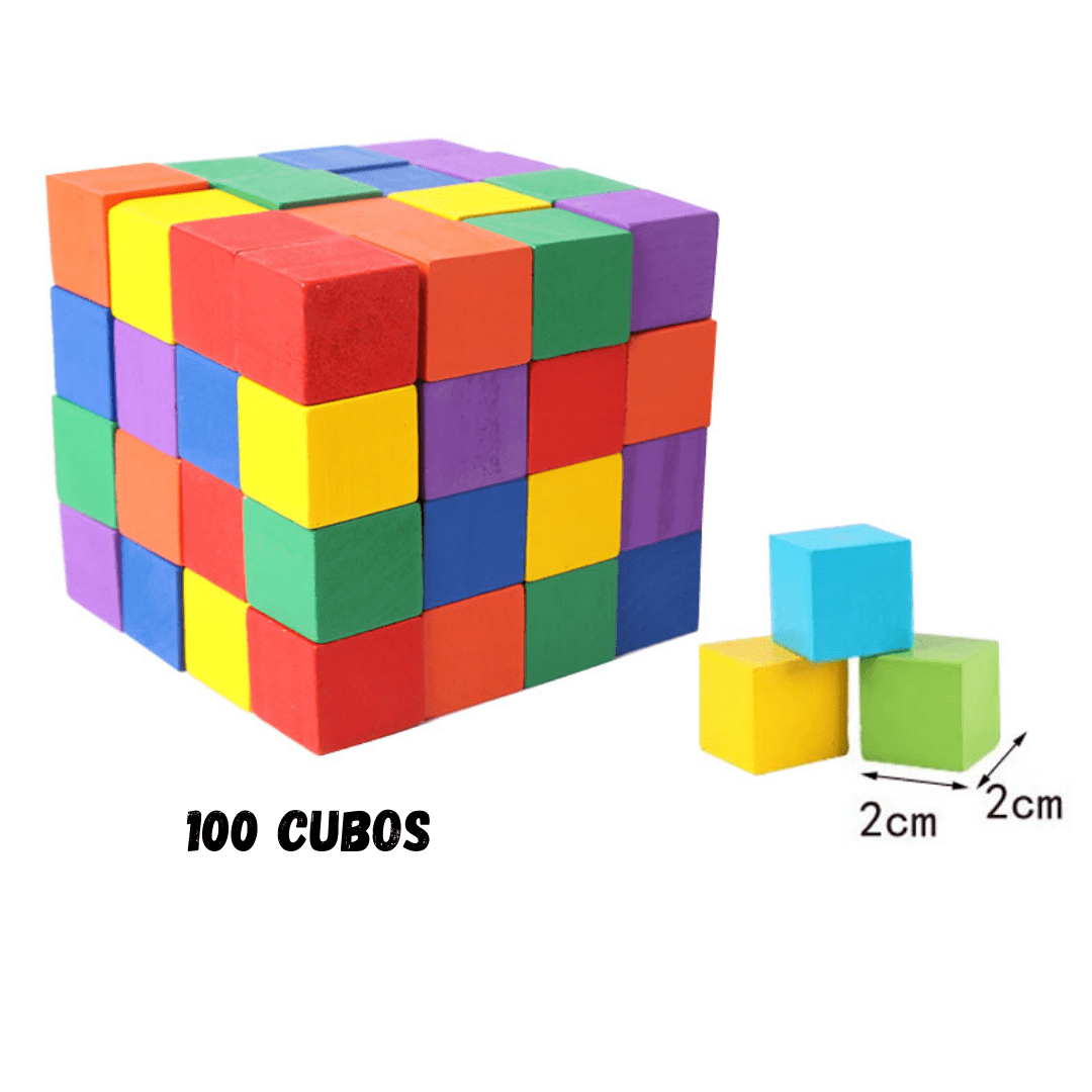 100 cubos de madera7