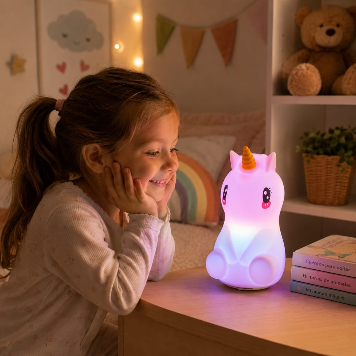 Lampara Led Unicornio con Parlante Bluetooth3
