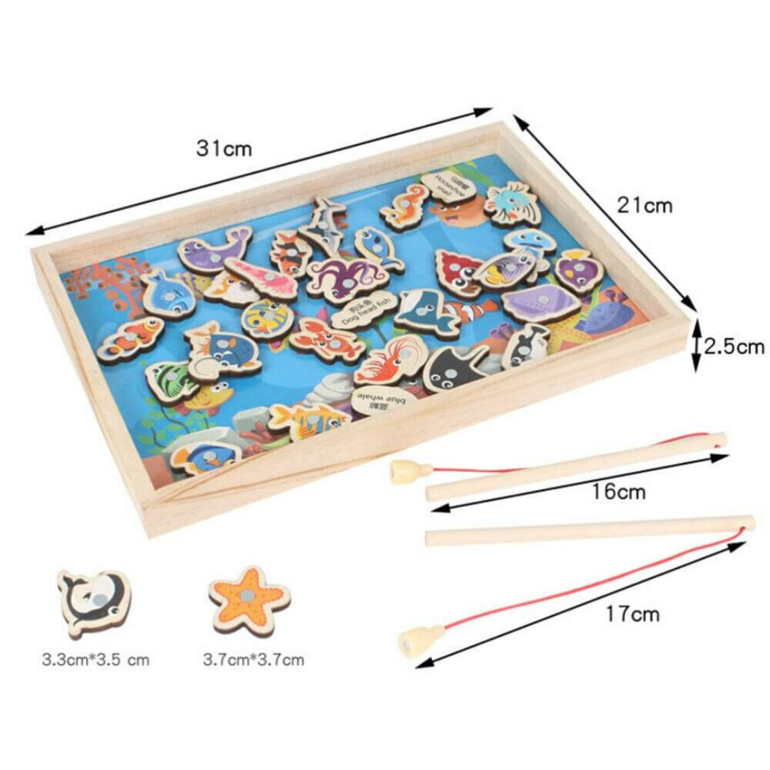 Pesca magnética de madera2