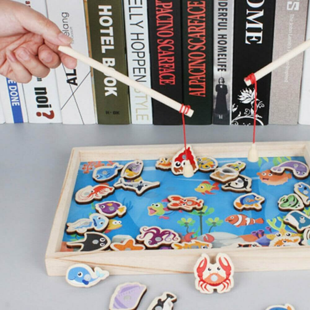 Pesca magnética de madera3