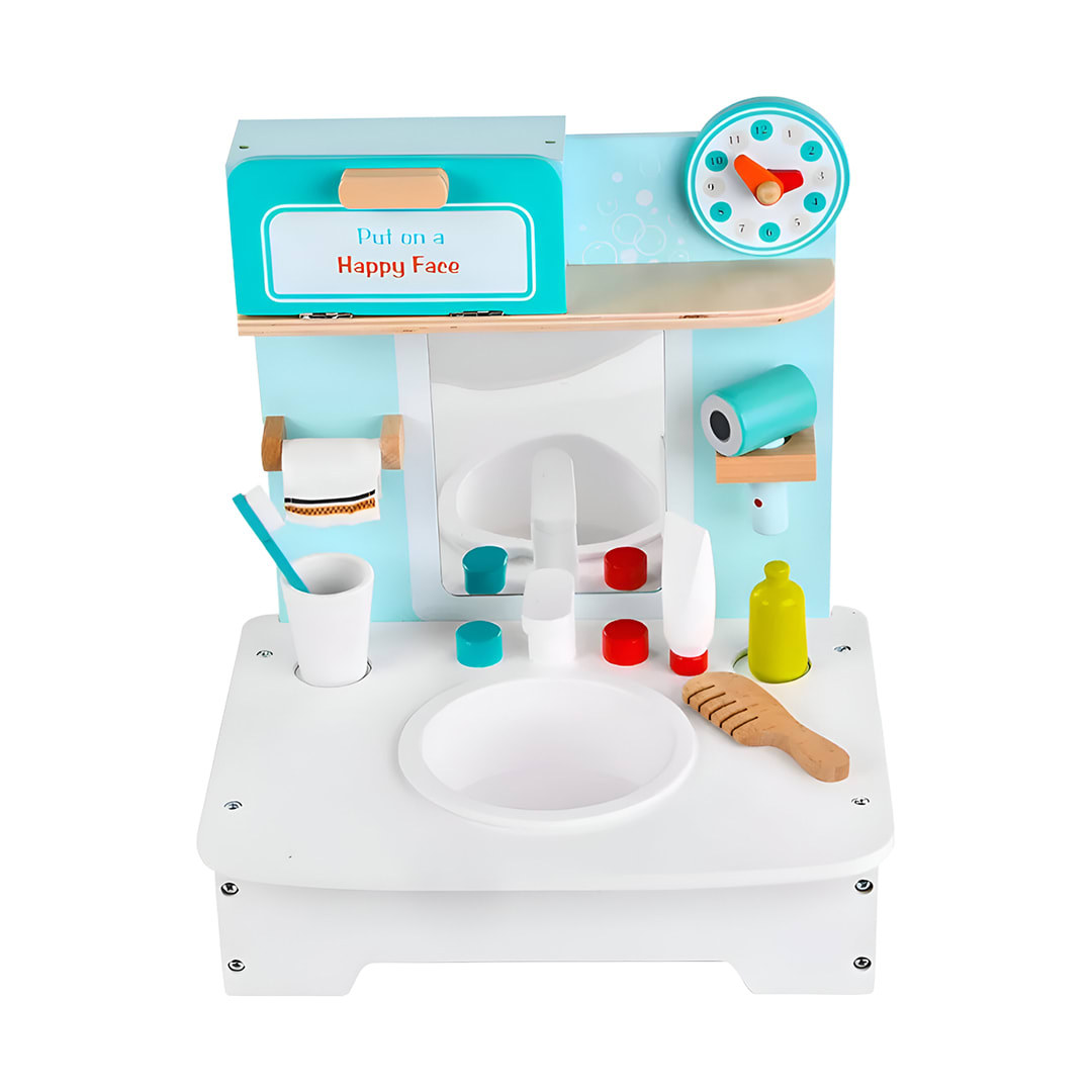 Simulador Lavamanos de madera infantil3