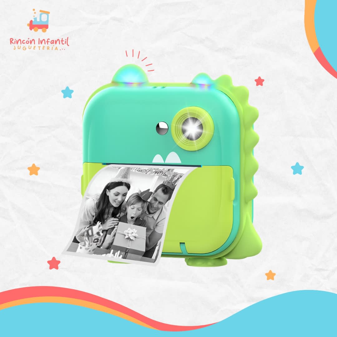 Camara fotografica infantil Dinosaurio3