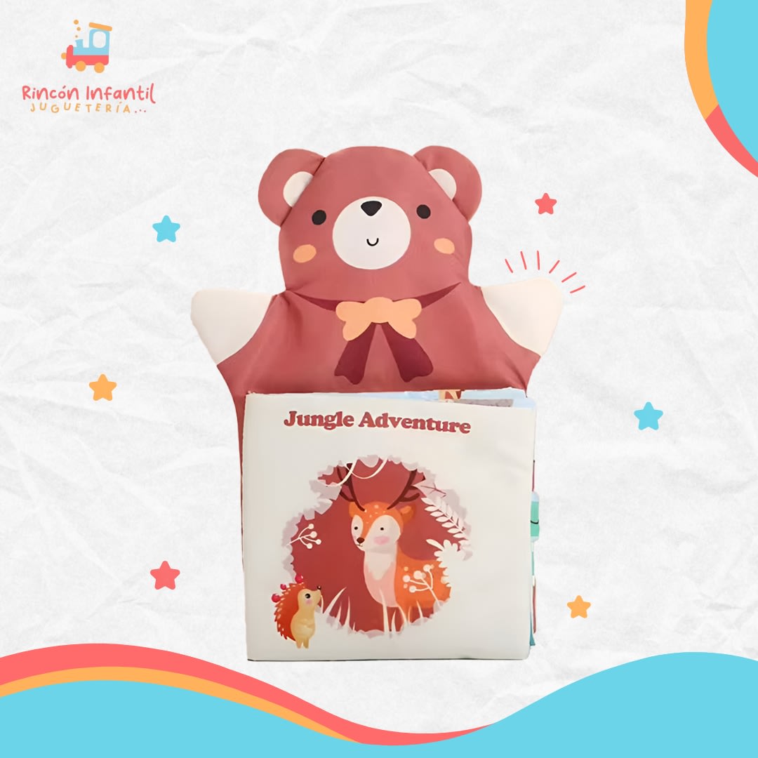 Libro titere con texturas Jungla4