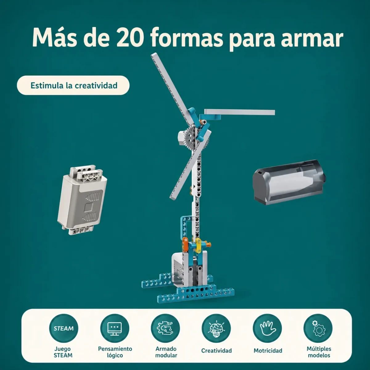 Set de Construcción STEAM Robot 327 Piezas5