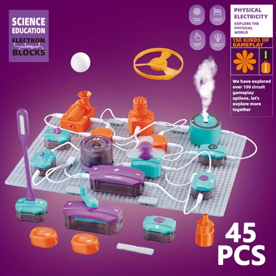 KIT DE EXPLORACIÓN ELECTRÓNICA PARA NIÑOS 45 PCS5