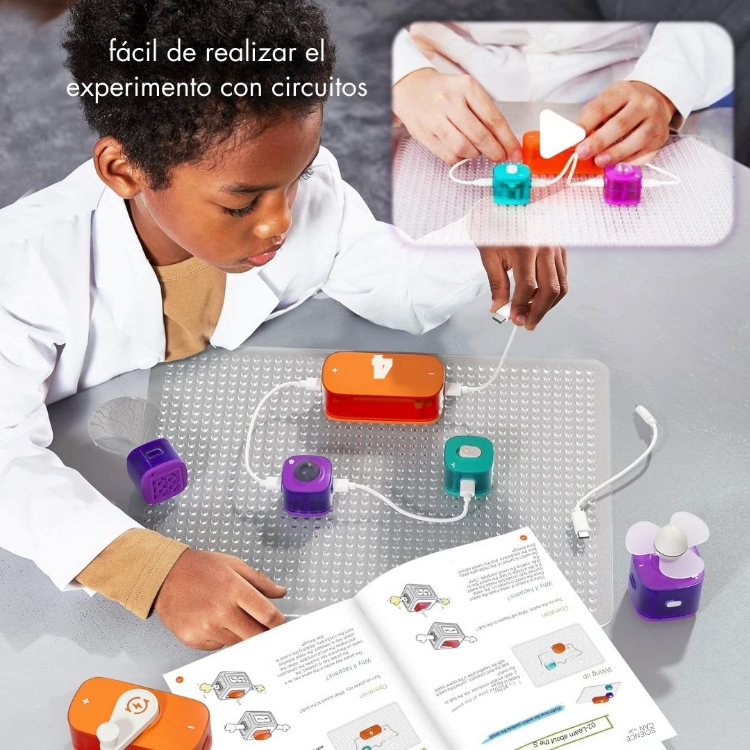 KIT DE EXPLORACIÓN ELECTRÓNICA PARA NIÑOS 45 PCS6