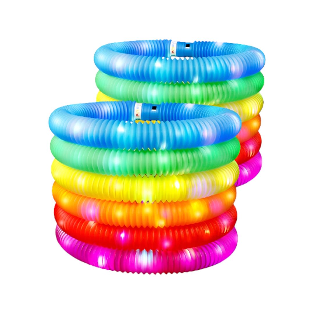 Set 6 Pop It Tubo Con Luz Led3