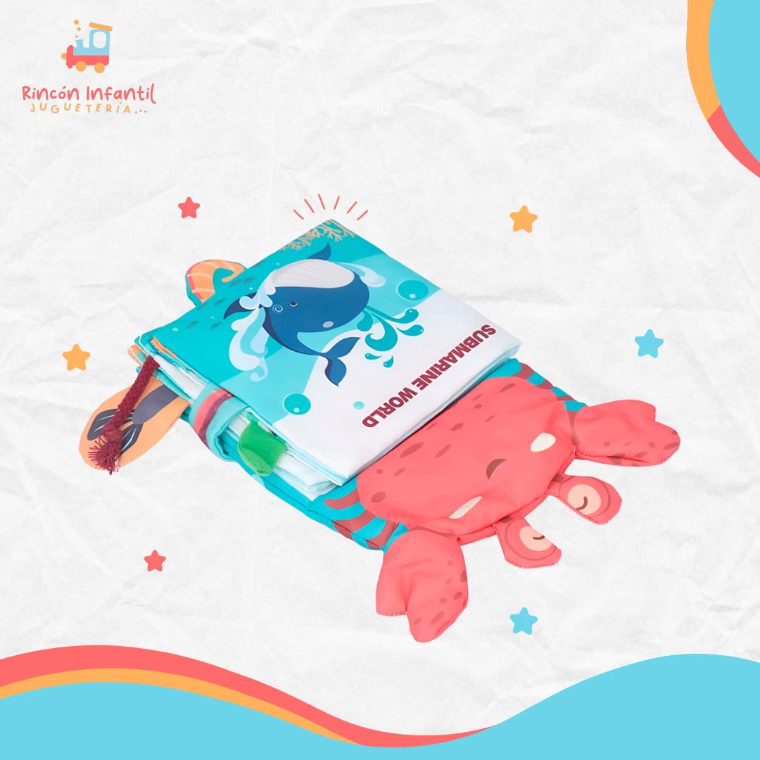 Libro títere con texturas océano4