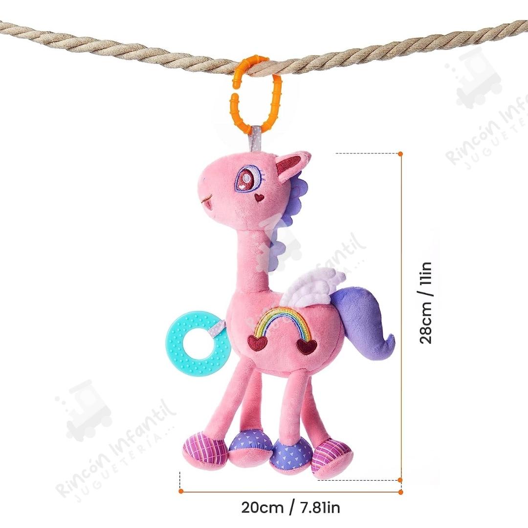 Sonajero Colgante Caballito Rosa4