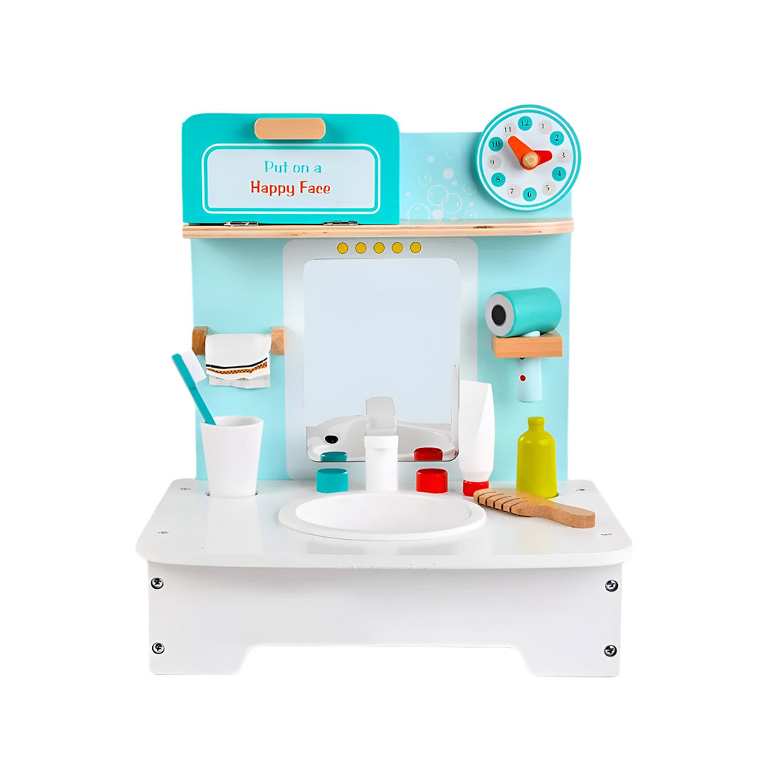 Simulador Lavamanos de madera infantil5