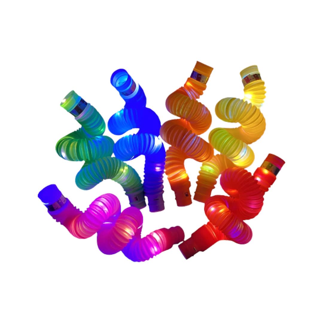 Set 6 Pop It Tubo Con Luz Led4