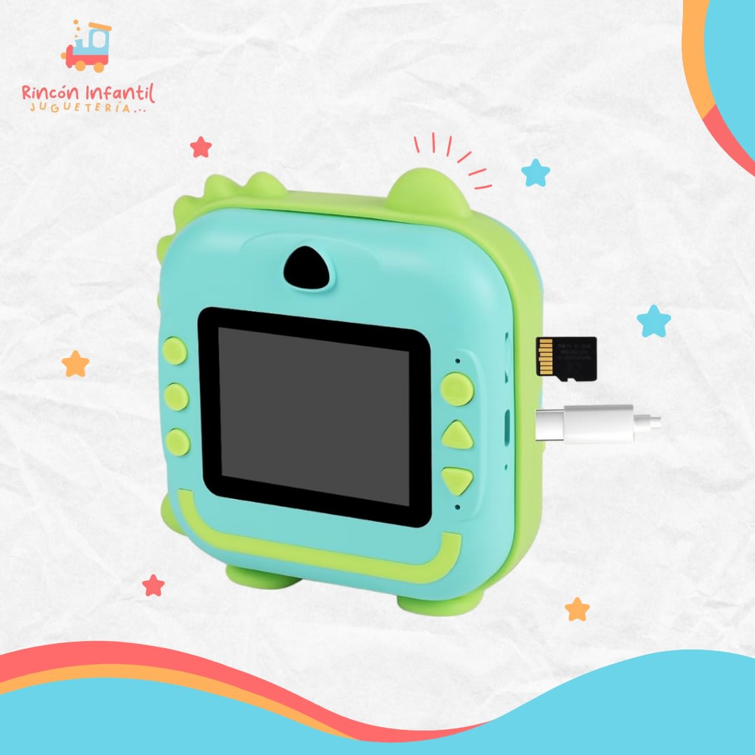 Camara fotografica infantil Dinosaurio5