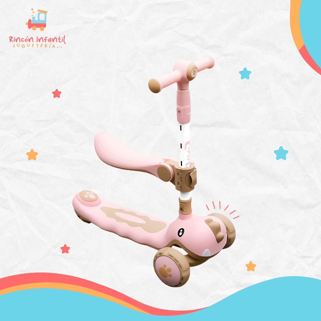 Scooter Dino Rosa5