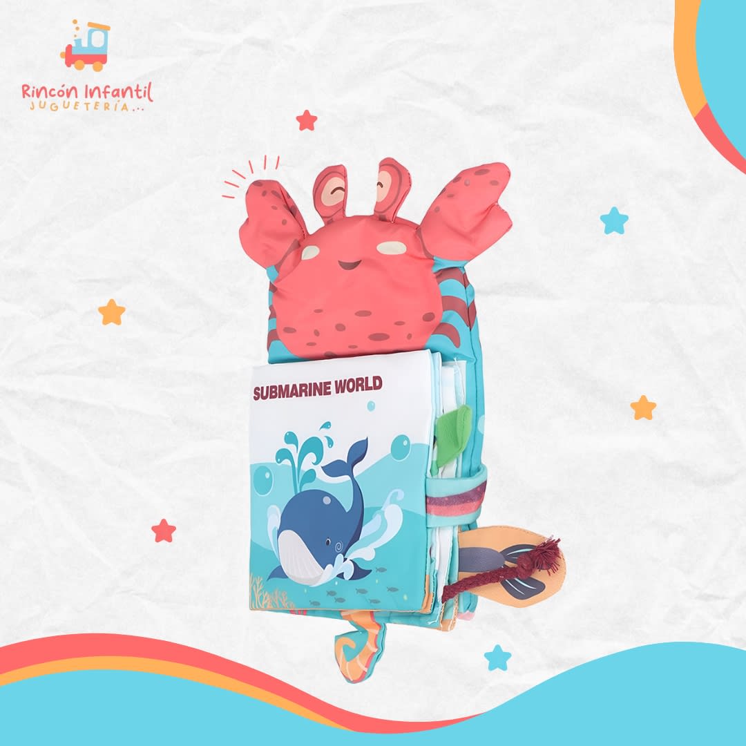 Libro títere con texturas océano5