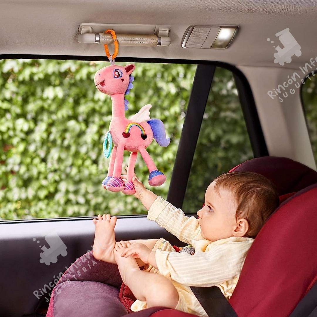 Sonajero Colgante Caballito Rosa3