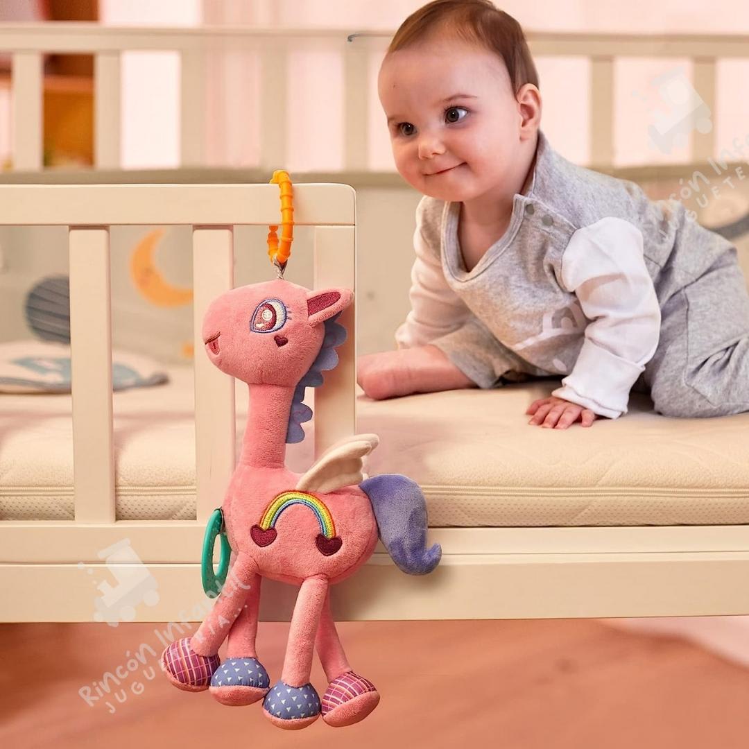 Sonajero Colgante Caballito Rosa5