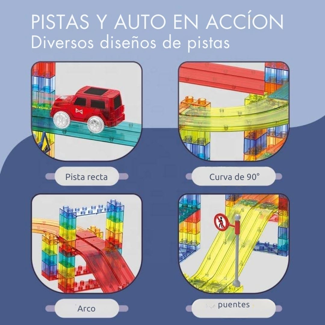 Pista Magnética 63pcs3