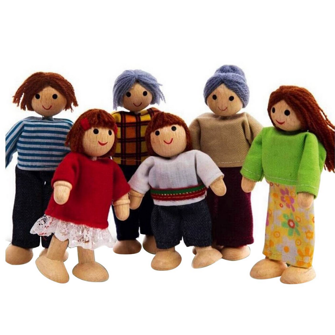 Set Familia de tela y Madera 2