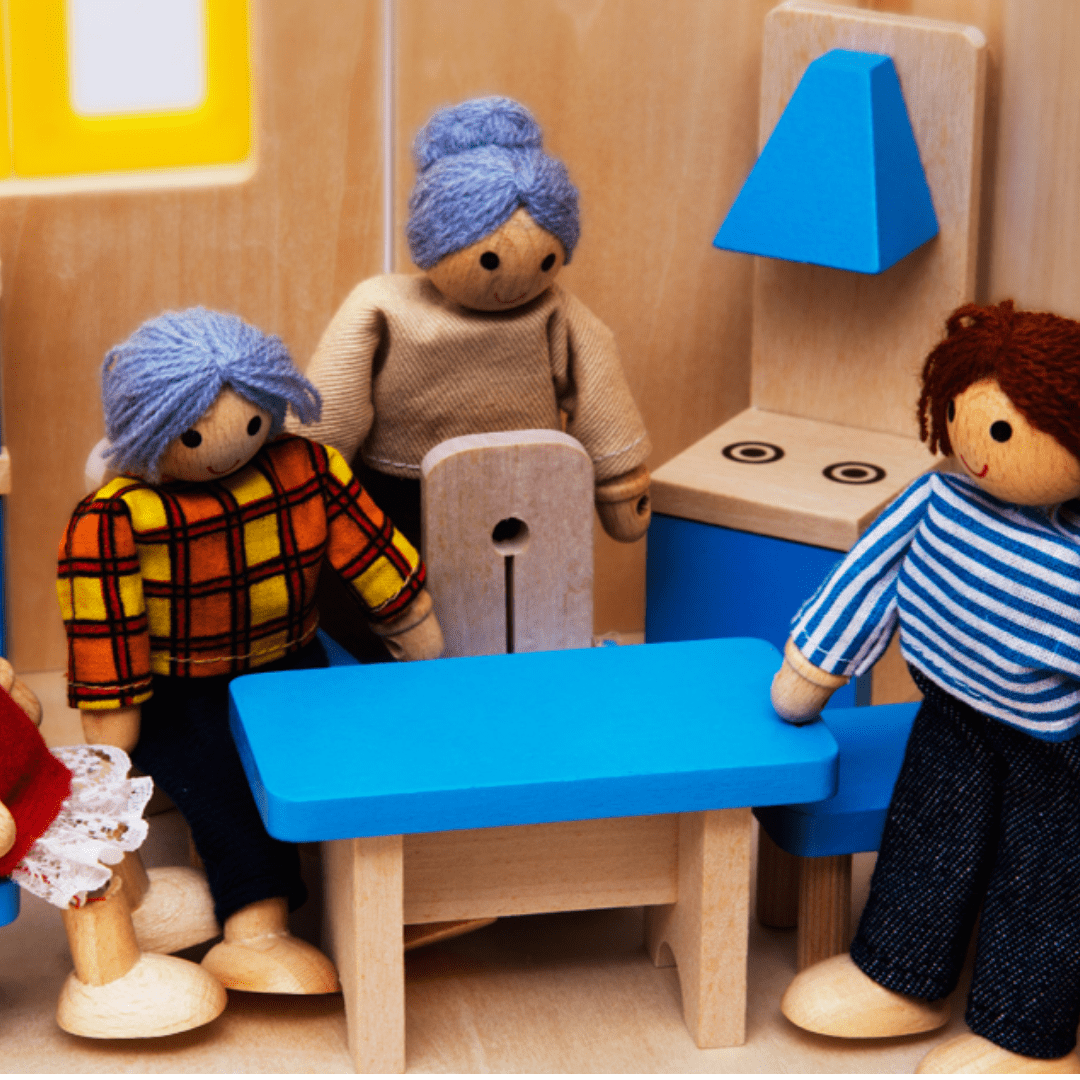 Set Familia de tela y Madera2