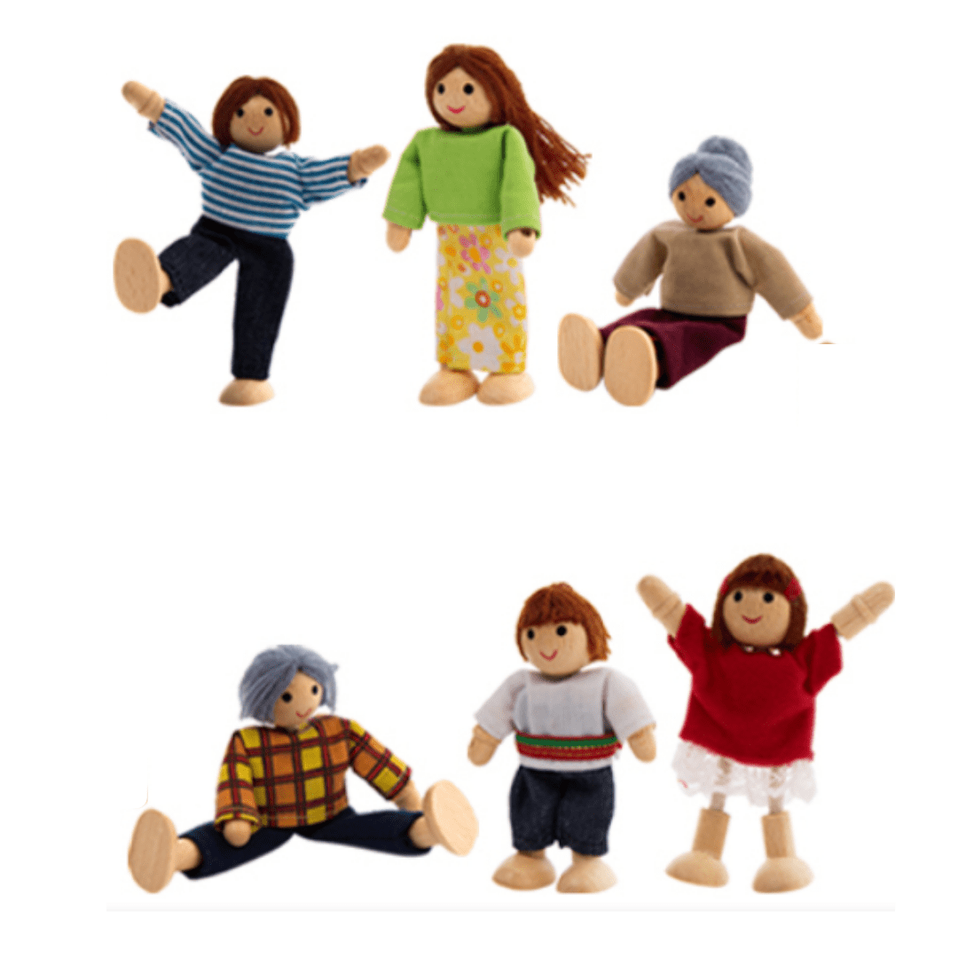 Set Familia de tela y Madera5