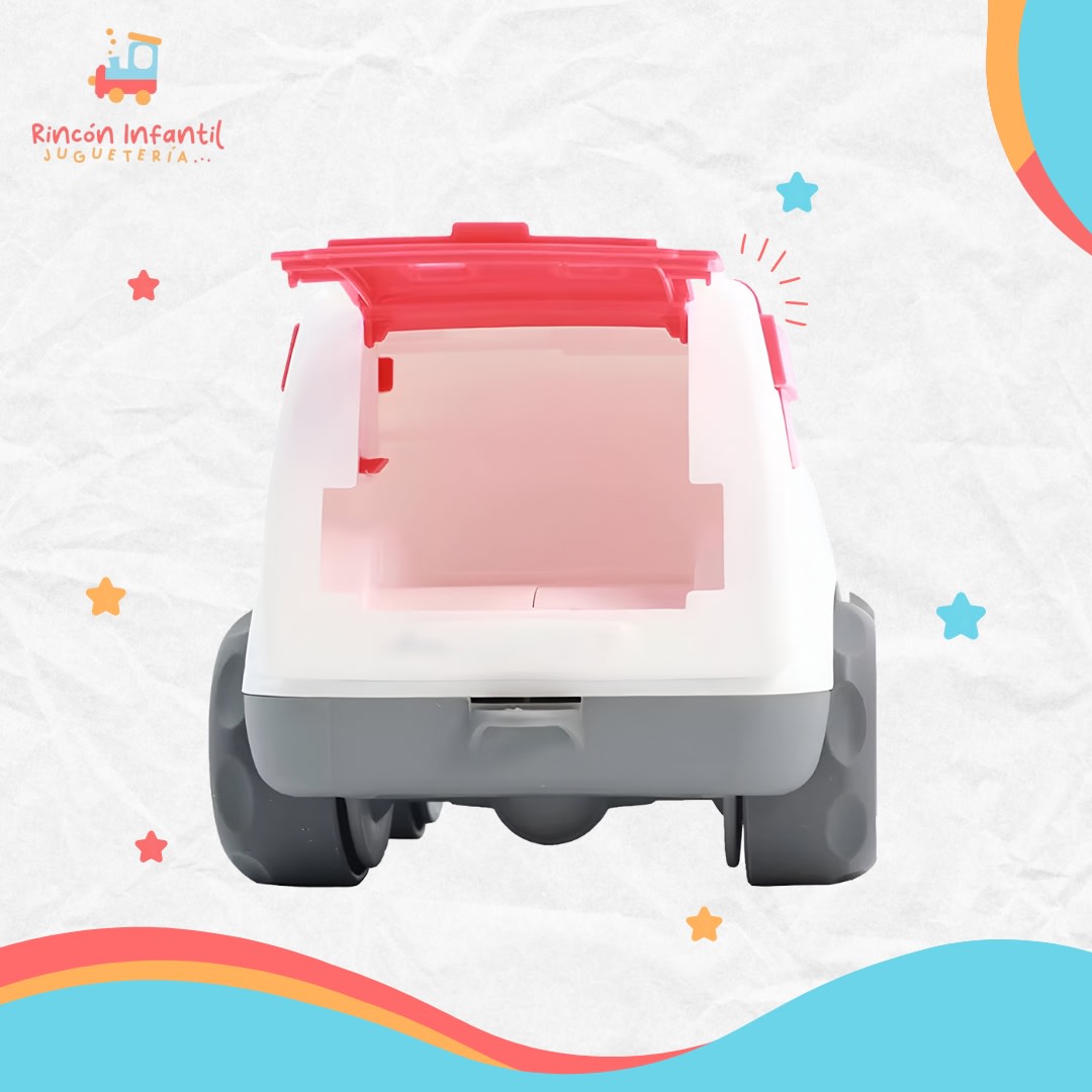 Ambulancia Bioplástico con Luz y  Sonido6