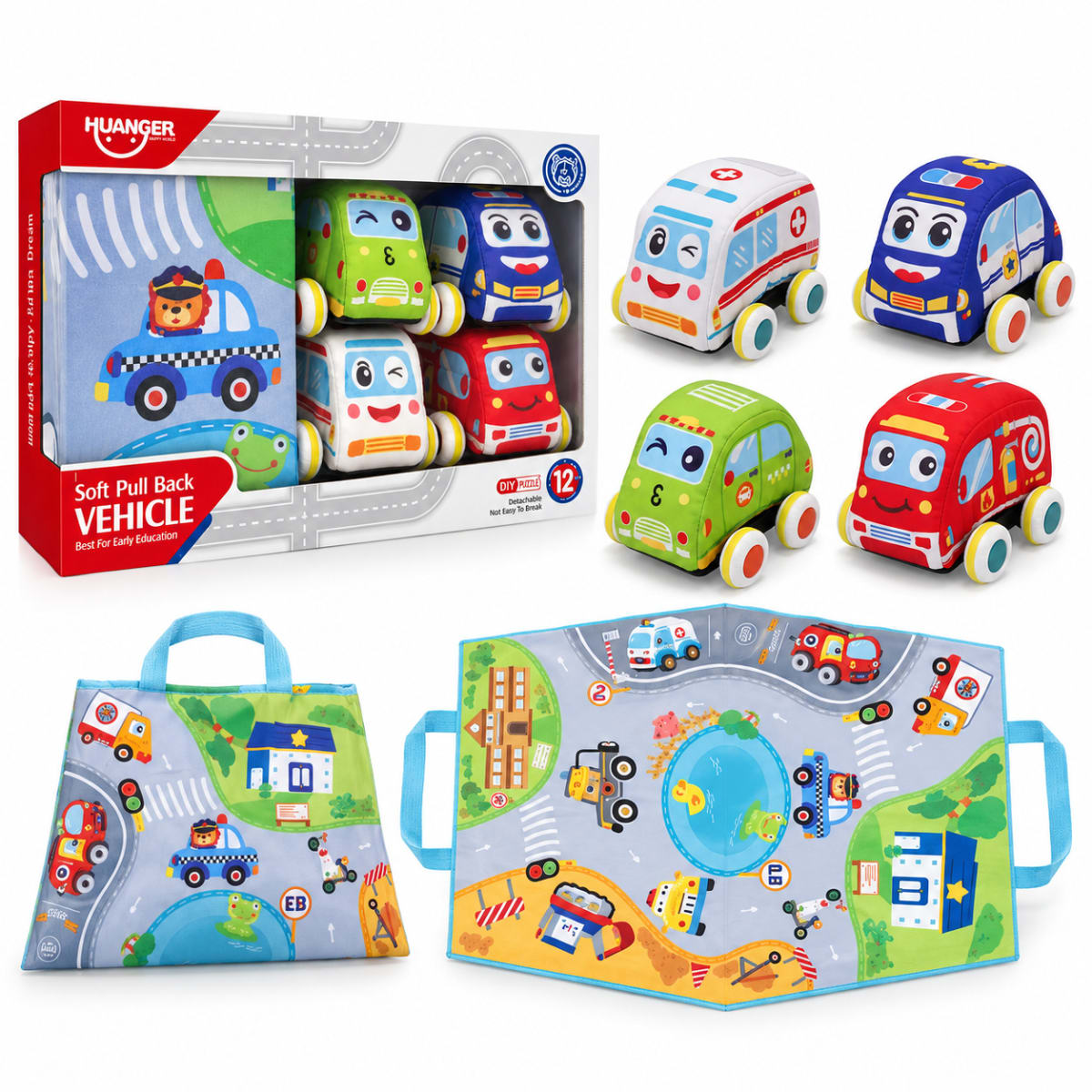 Autos de Tela y Friccion para Bebe4