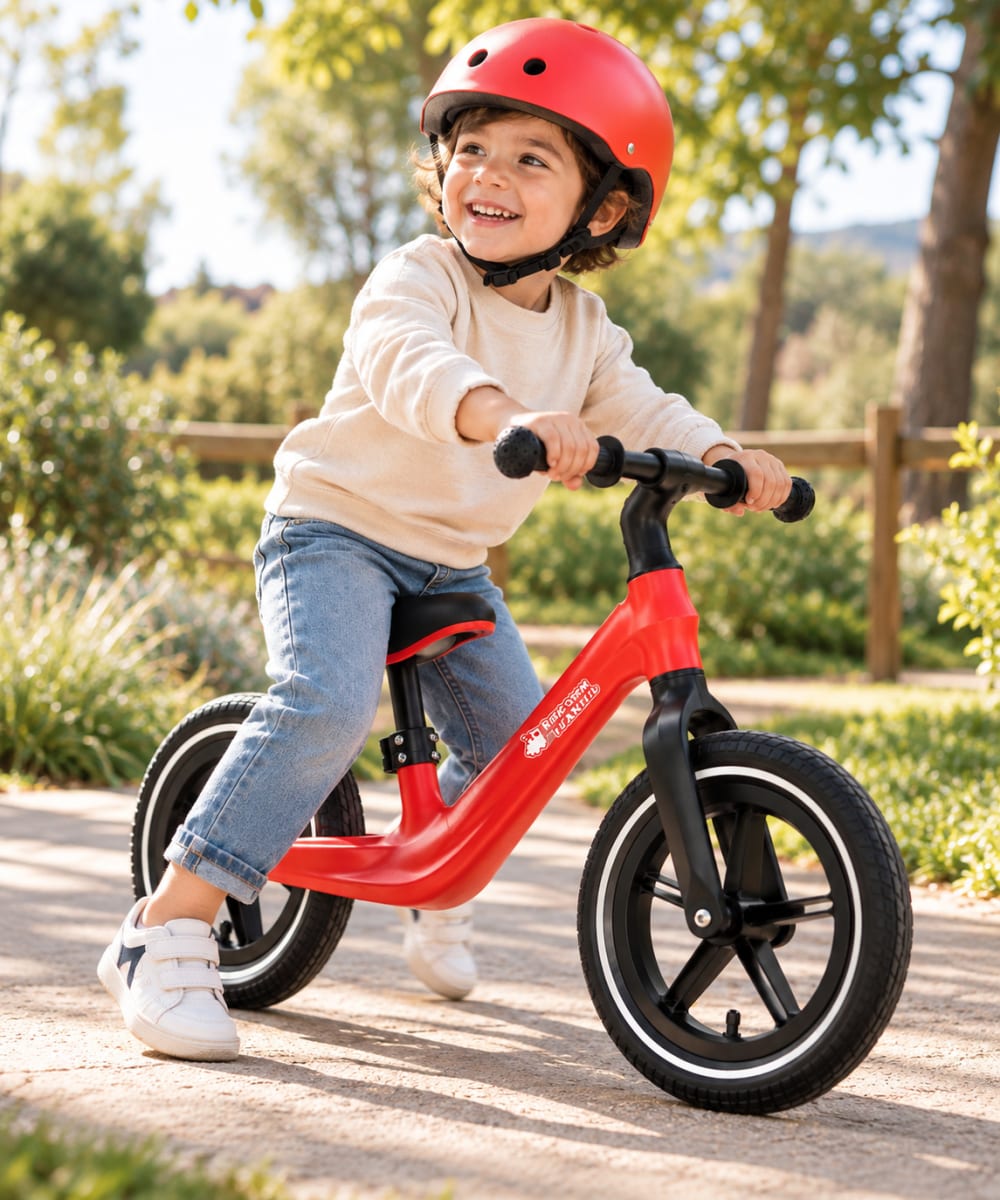 Bicicleta Sin Pedales Roja3