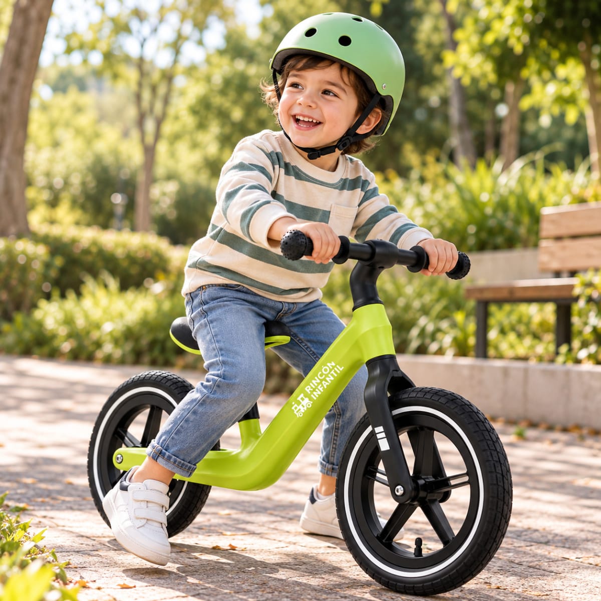 Bicicleta Sin Pedales Verde3
