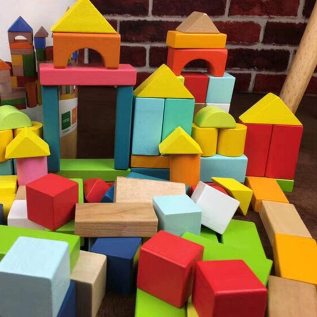 Bloques De Madera 100 Pcs7