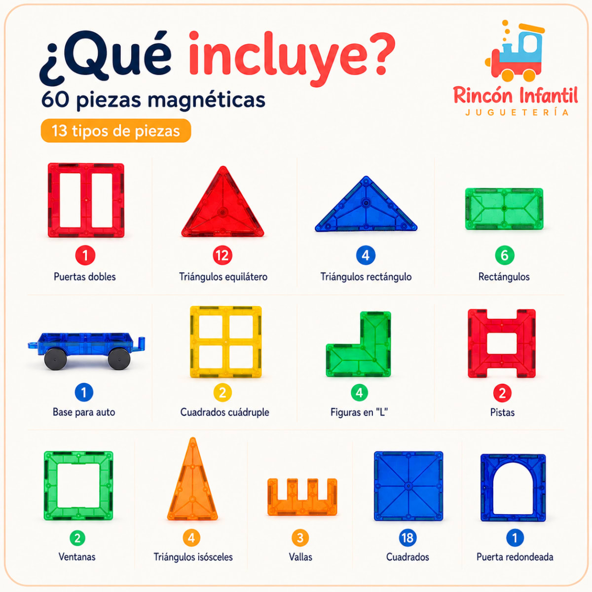 Bloques Magnéticos  60 pcs1