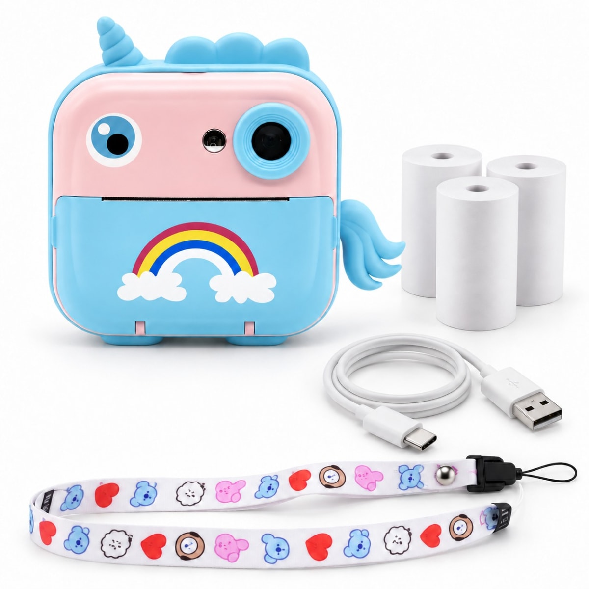 Cámara Digital Infantil con Impresión Instantánea – Unicornio3
