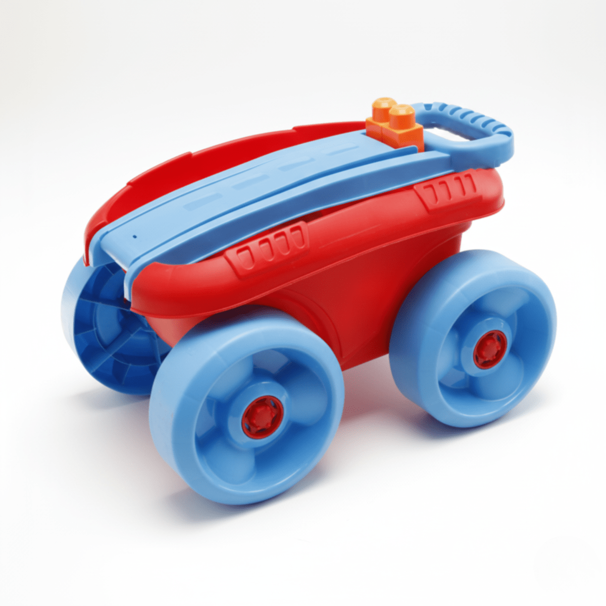 Carro Didáctico con 32 Bloques de Construcción Grandes para Niños3