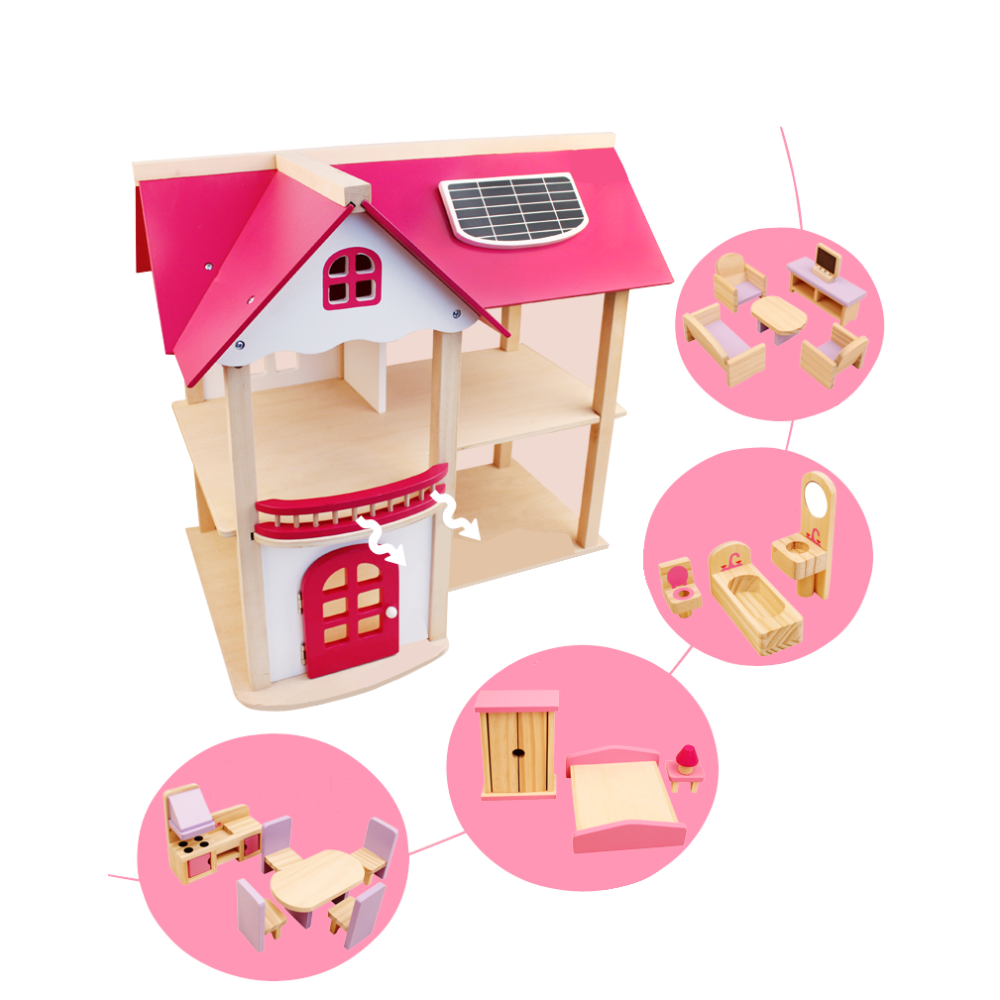 Casa De Muñeca Rosa2