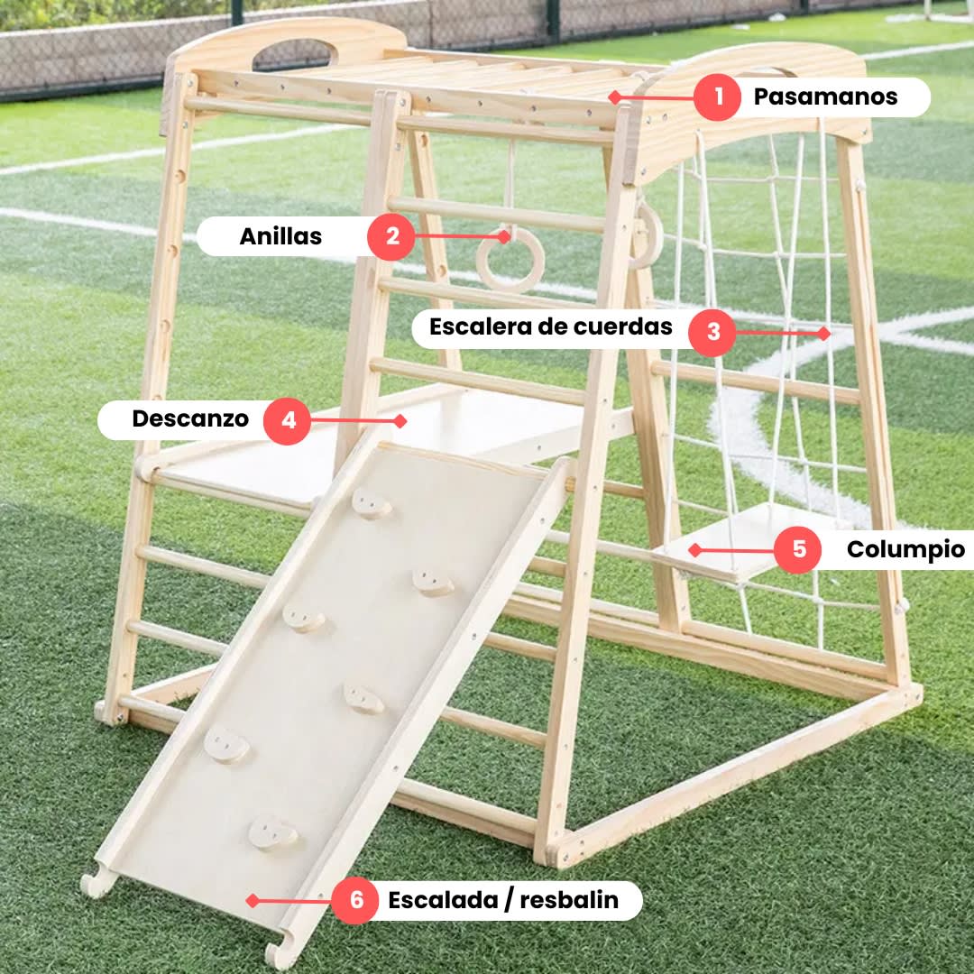 Centro de Escalada de Madera para Niños2