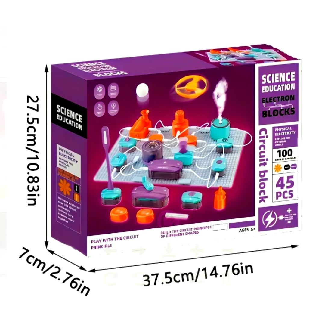 KIT DE EXPLORACIÓN ELECTRÓNICA PARA NIÑOS 45 PCS3