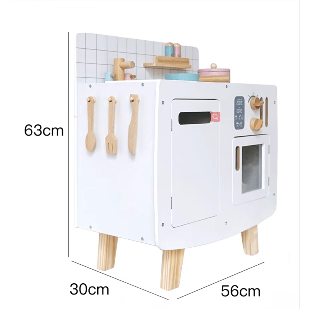 Cocina de Madera Retro Infantil Blanca9