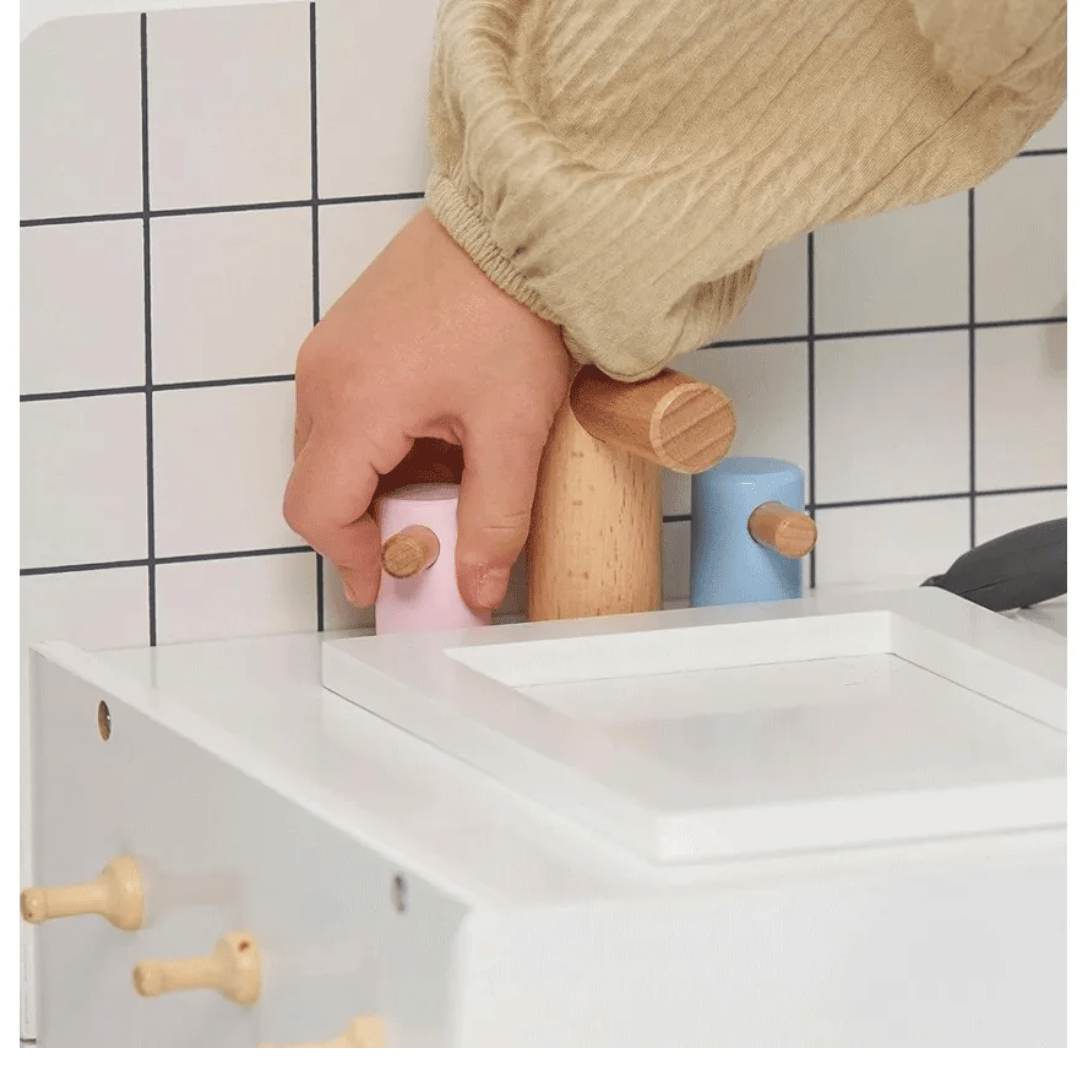 Cocina de Madera Retro Infantil Rosa6