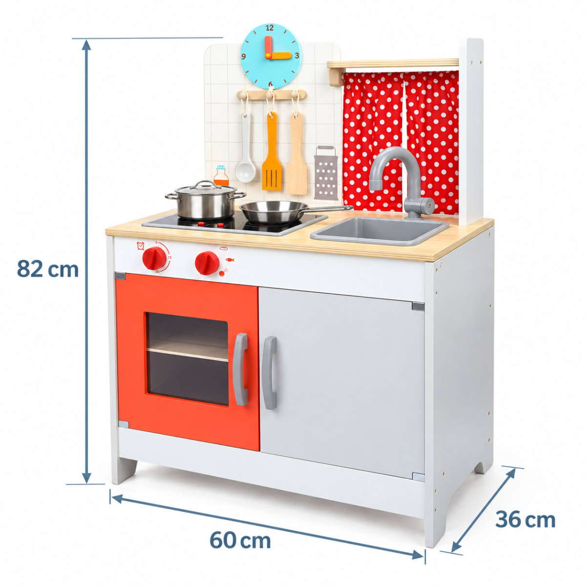 Cocina Infantil de Madera con Luz y Accesorios5