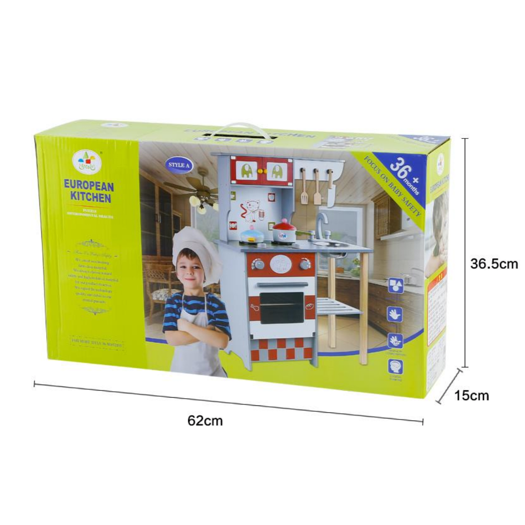 Cocina y lavaplato de madera 6