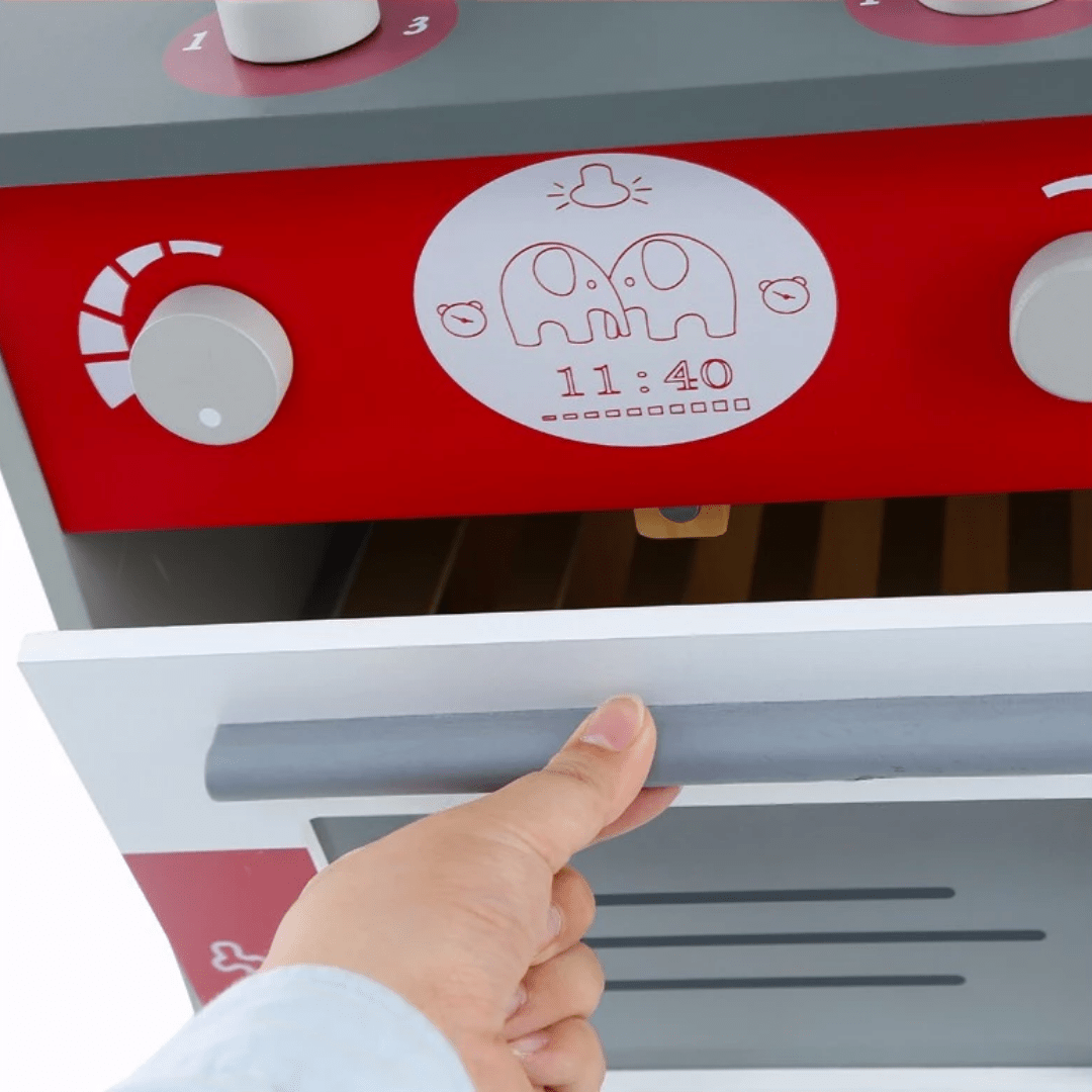 Cocina y lavaplato de madera 8