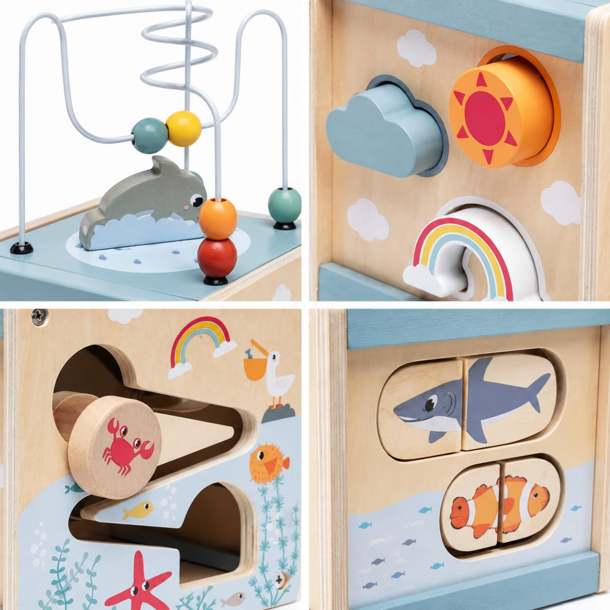 Cubo De Actividades De Madera Infantil4