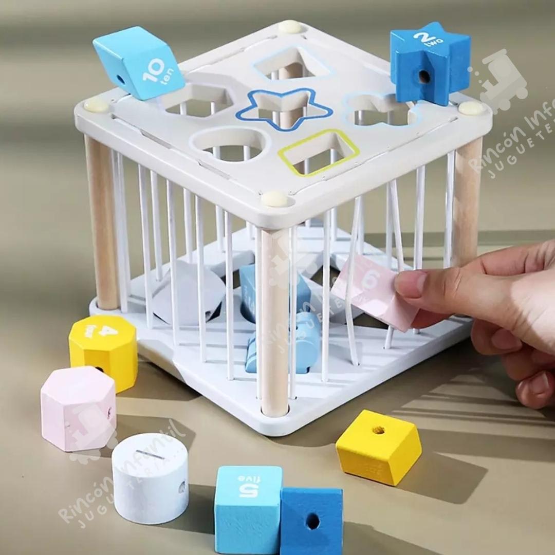 Cubo De Encaje Sensorial Con Elásticos.6