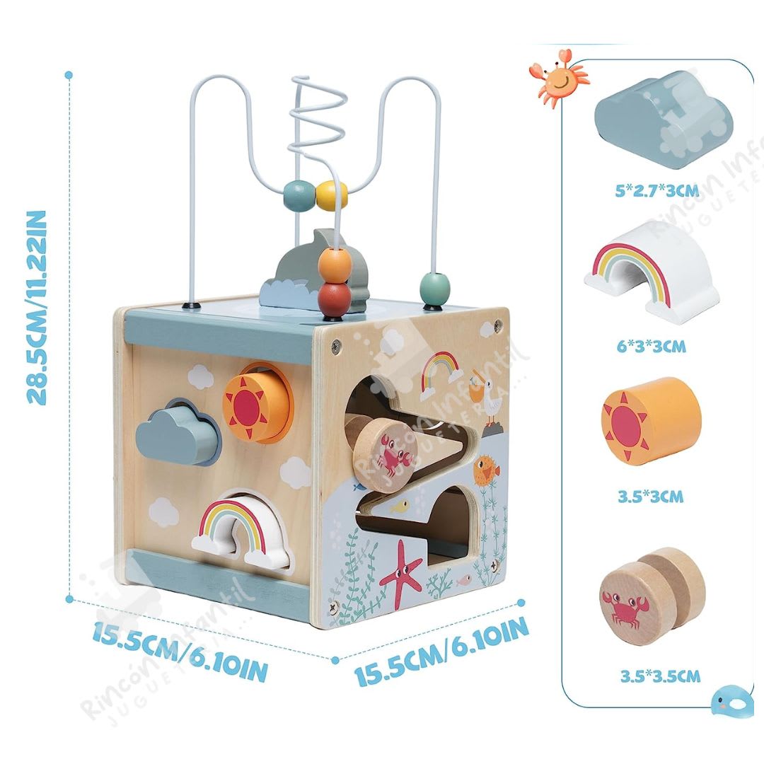 Cubo De Actividades De Madera Infantil4