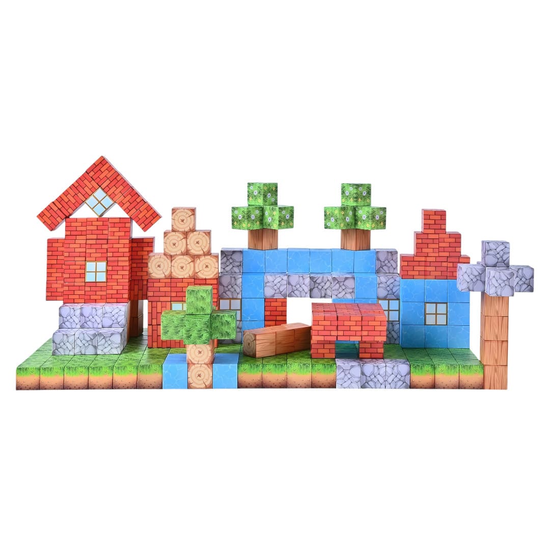 Cubos Magnéticos de Construcción 48 Piezas3