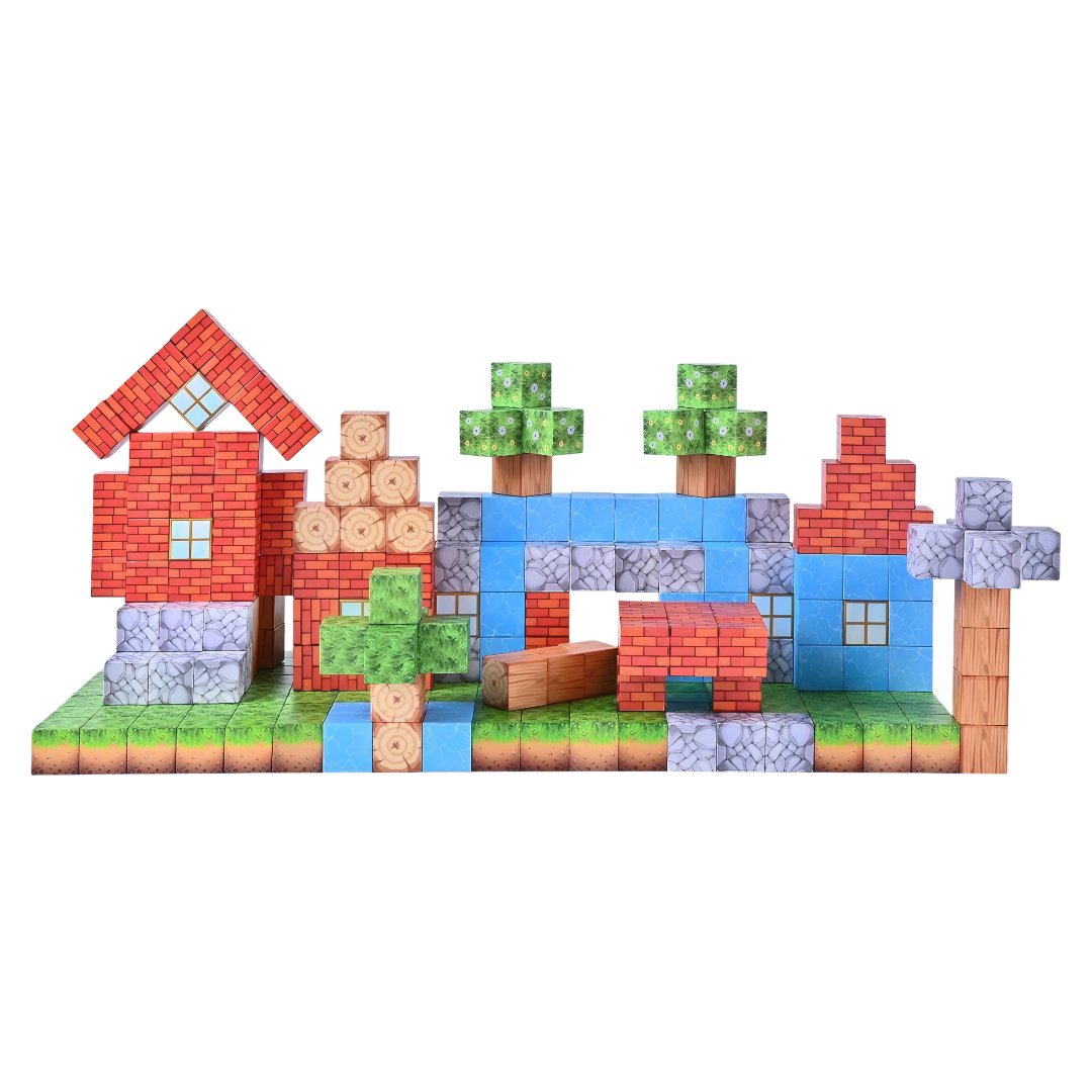 Cubos Magnéticos de Construcción 48 Piezas6