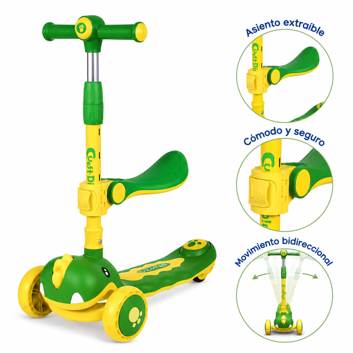 Scooter dino verde2