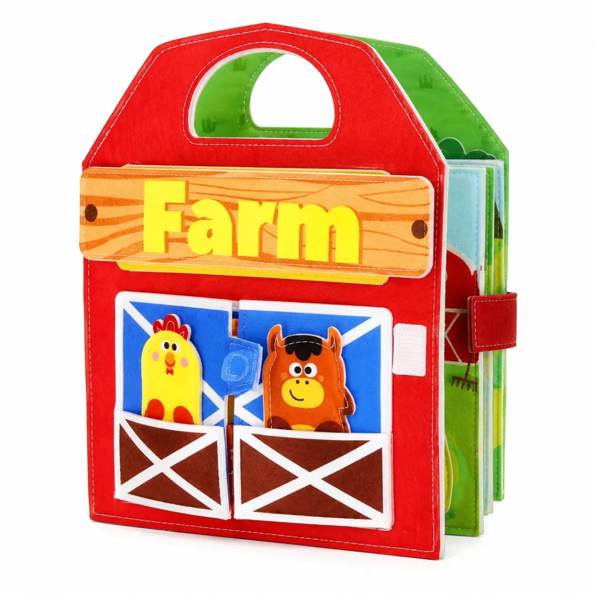 Libro Didáctico de Fieltro Animales de la Granja3
